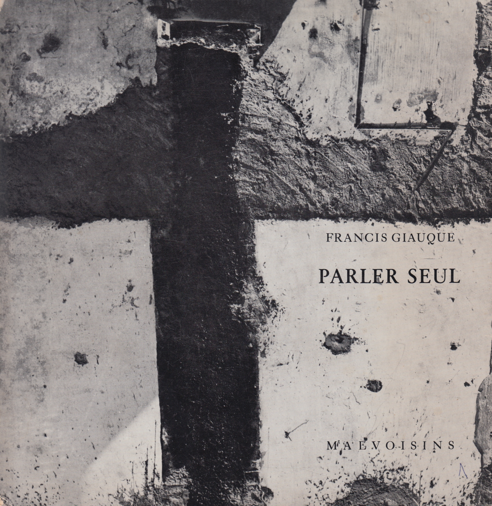 Couverture de Tristan Solier pour la belle édition de Parler seul, suivi de L’Ombre et la nuit, parue à Porrentruy aux Éditions des Malvoisins en 1969.