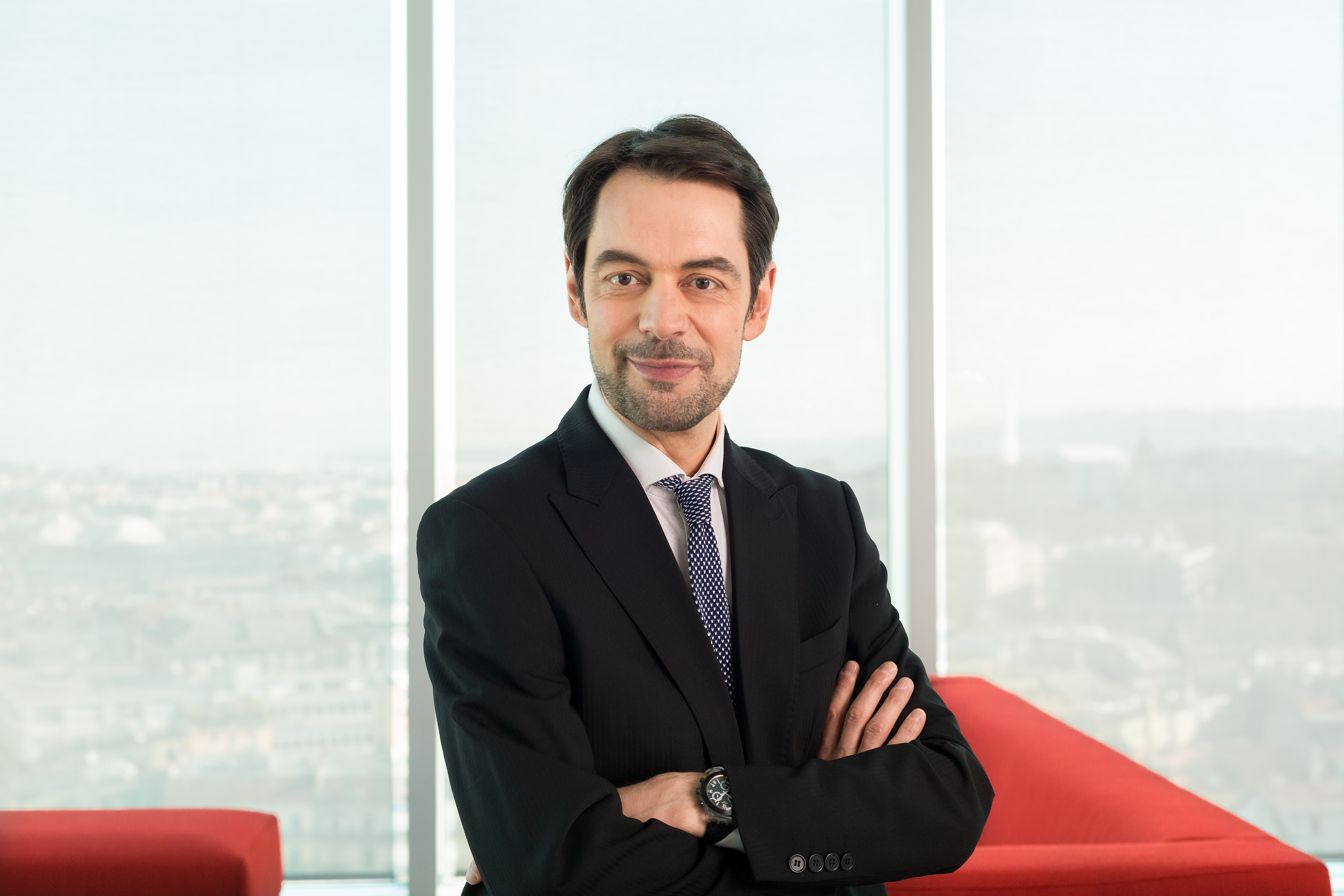 Pascal Crittin, directeur de la Radio Télévision Suisse, à Genève, le 5 avril 2017.